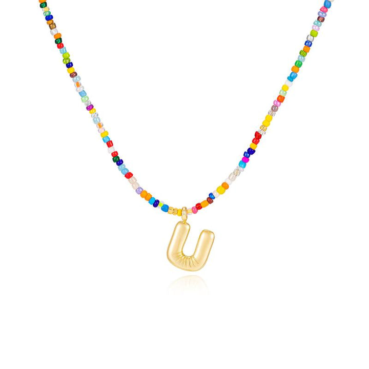 MACY™ - Colorful Bubble Letter Necklace