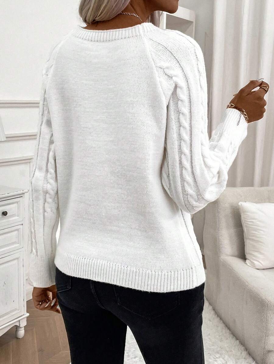 Ivory™ – Button Jumper for Effortless Everyday Elegance
