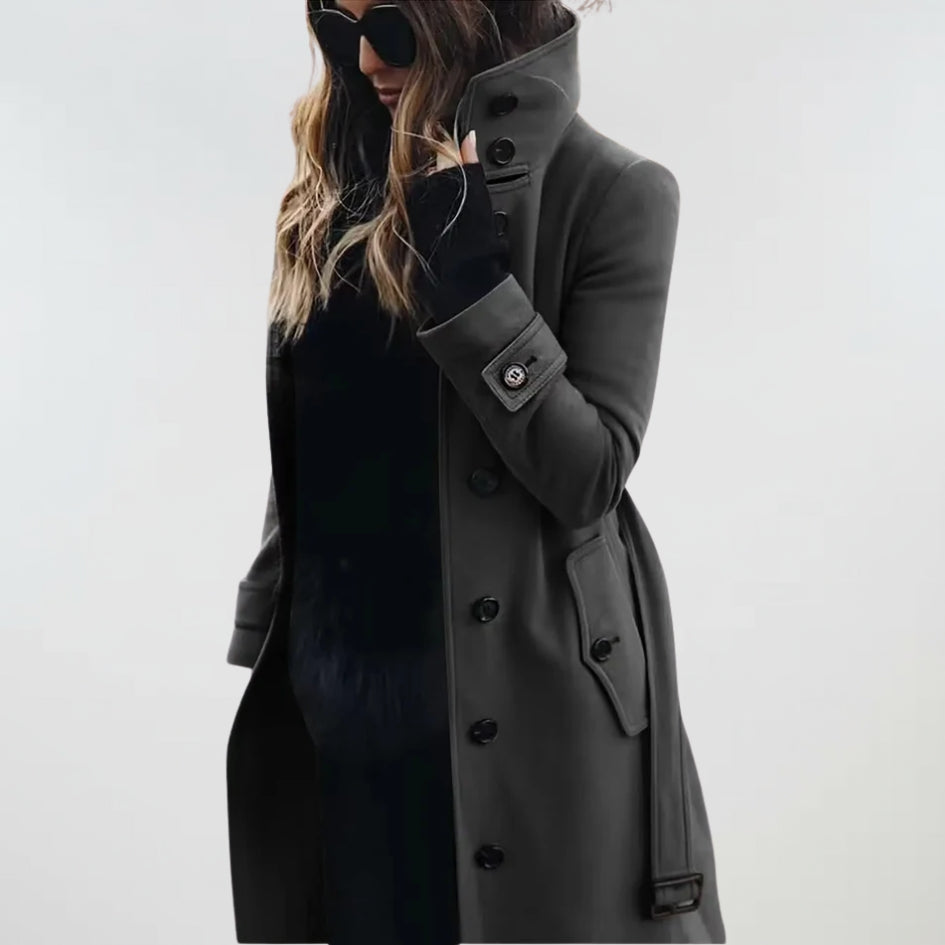 Winfell | Water-Repellent Long Trench Coat