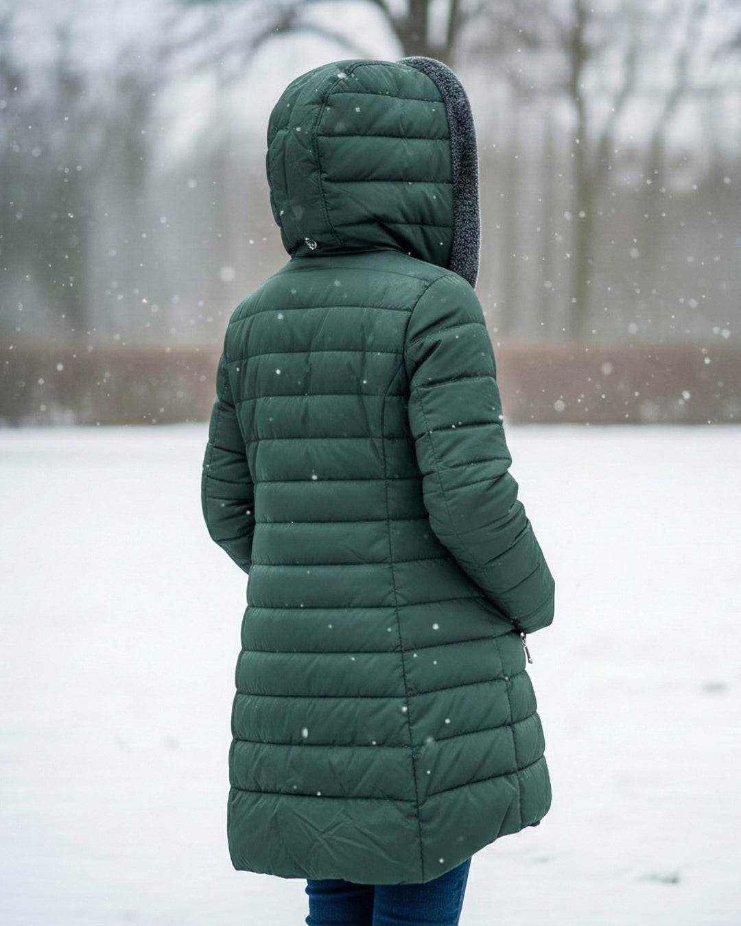 Fleece Lined Puffer Coat