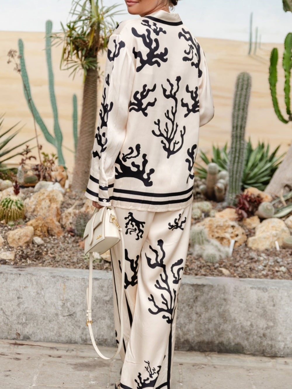 Emma | Stylish Silk Pajama Set