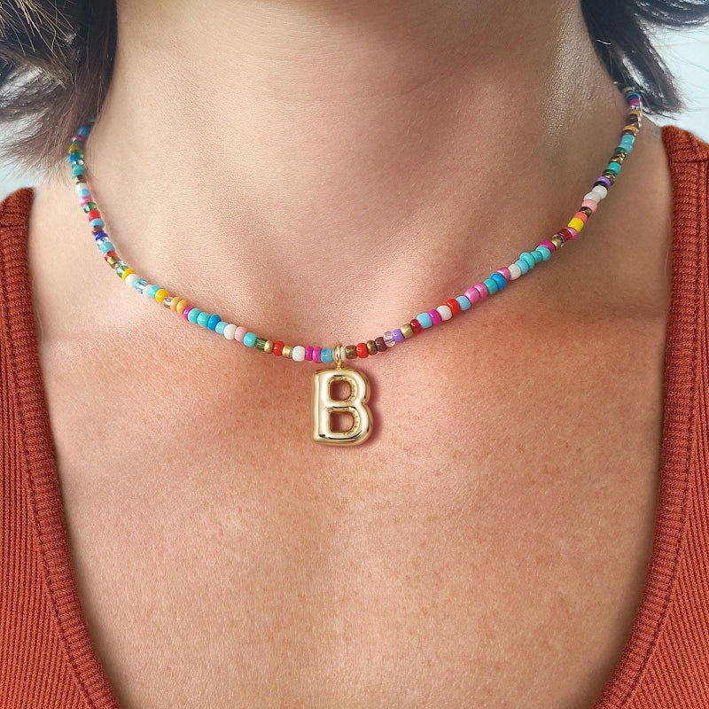 MACY™ - Colorful Bubble Letter Necklace