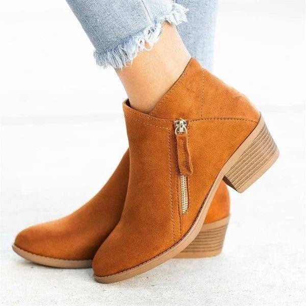 Zara-Side-Zip-Ankle Boots