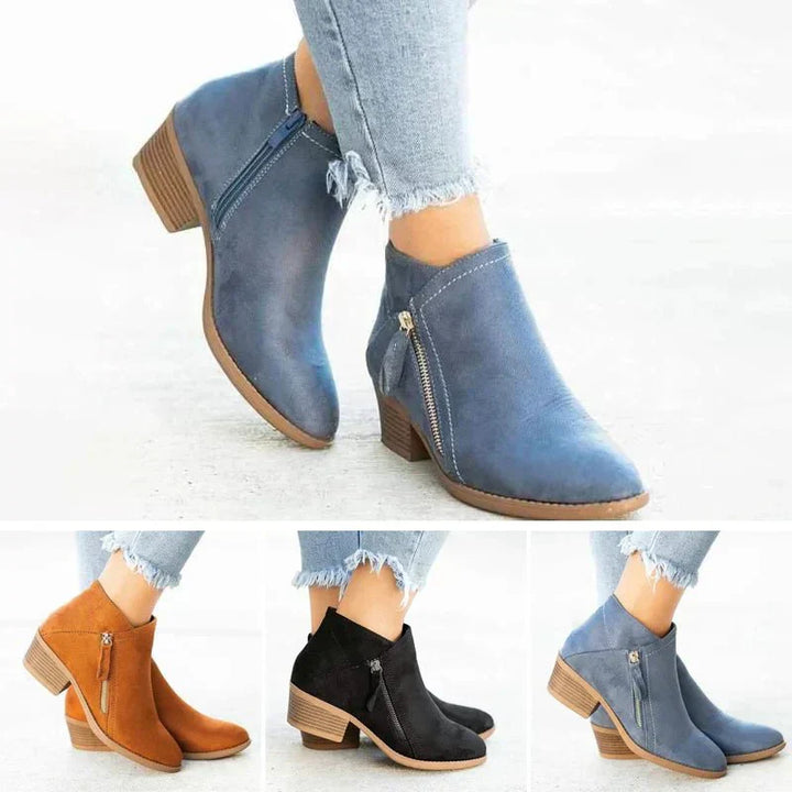 Zara-Side-Zip-Ankle Boots